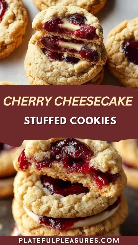 Cherry Cheesecake Stuffed Cookies 14 1 37