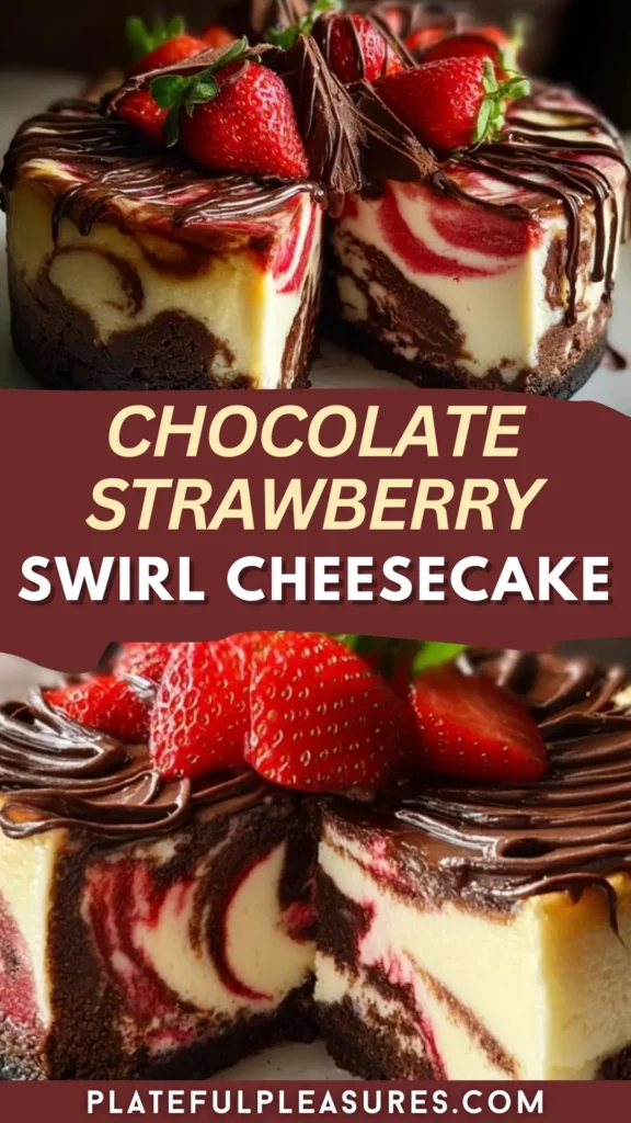 Chocolate Strawberry Swirl Cheesecake 14 1 72