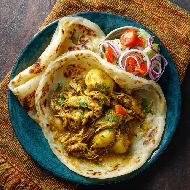Chicken Rice And Roti Curry Chicken Roti