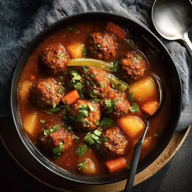 Hearty Meatball Stew 11 11 69