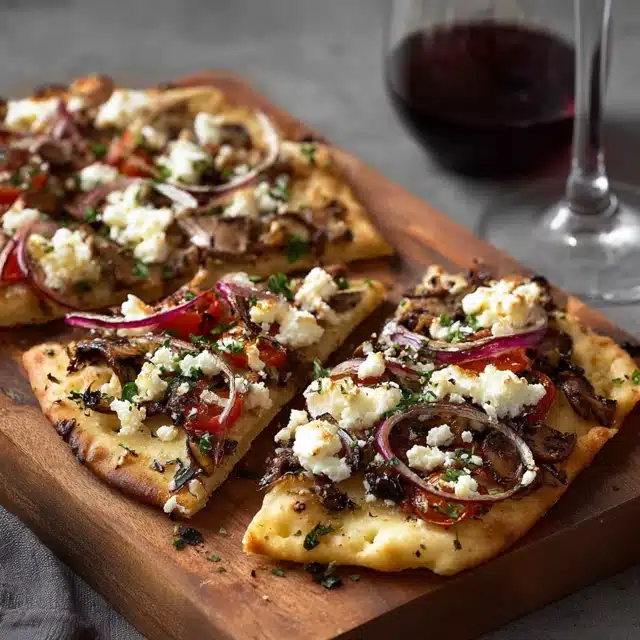 Goat Cheese Pizza Flatbread 15 22 102