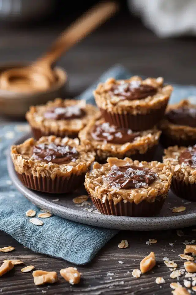 No-Bake Peanut Butter Oat Cups 17 44 78