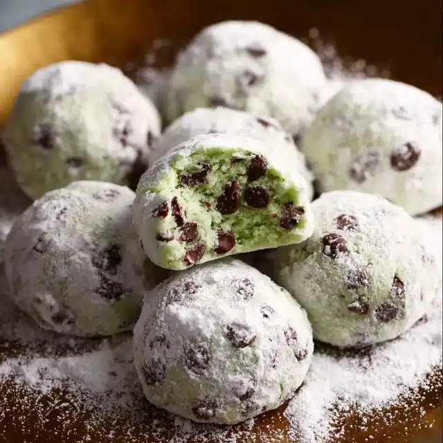 Mint Chocolate Chip Snowball Cookies 11 0 0 640 N 17