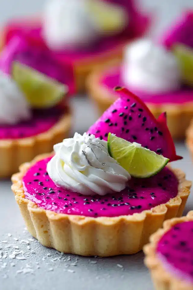 Dragon Fruit and Lime Tarts 10 0 0 640 N 32