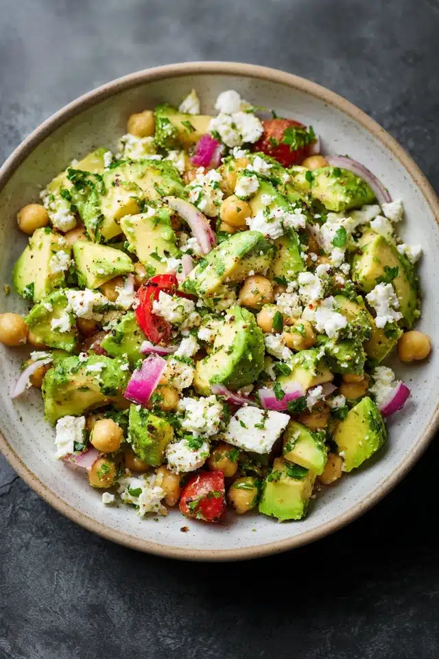 Chickpea Feta Avocado Salad 10 0 0 640 N 51