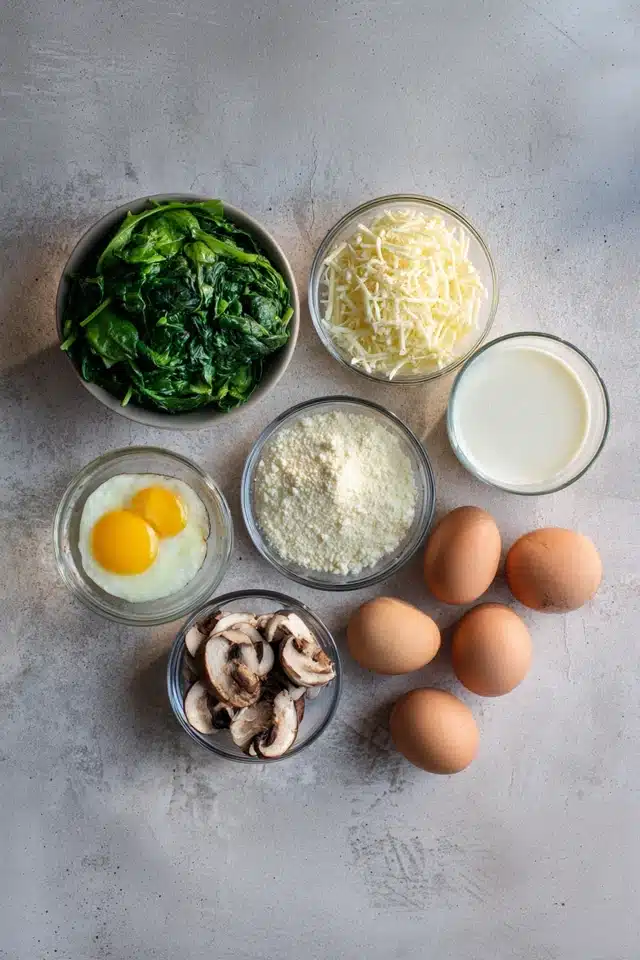 Irresistible Cottage Cheese and Spinach Crustless Quiche 13 0 0 640 N 76
