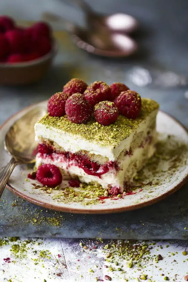 White Chocolate, Raspberry & Pistachio Tiramisu: The Incredible Ultimate Dessert Recipe 10 0 0 640 N 98