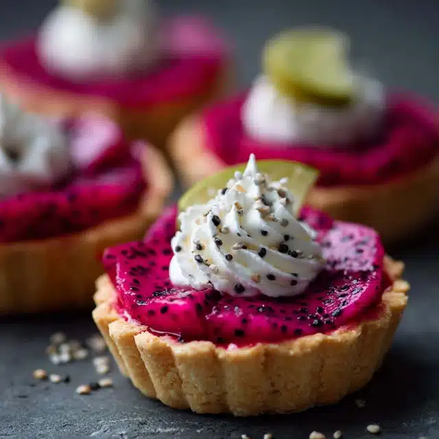 Dragon Fruit and Lime Tarts 14 0 1 640 N 20