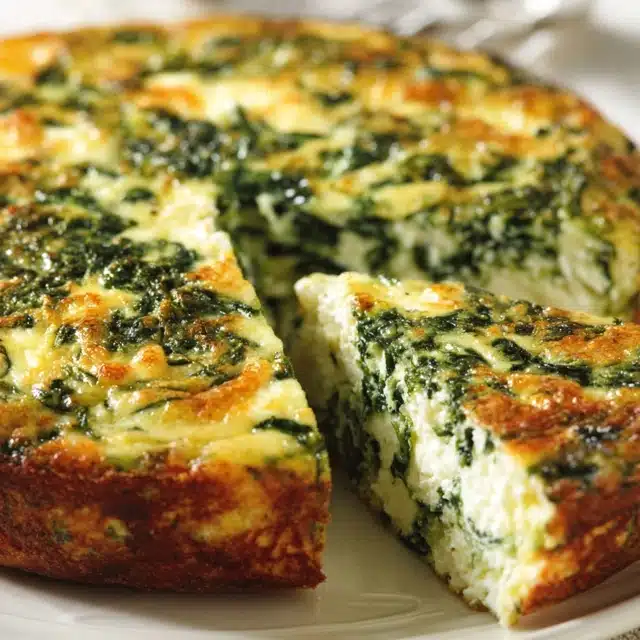 Irresistible Cottage Cheese and Spinach Crustless Quiche 14 0 1 640 N 56