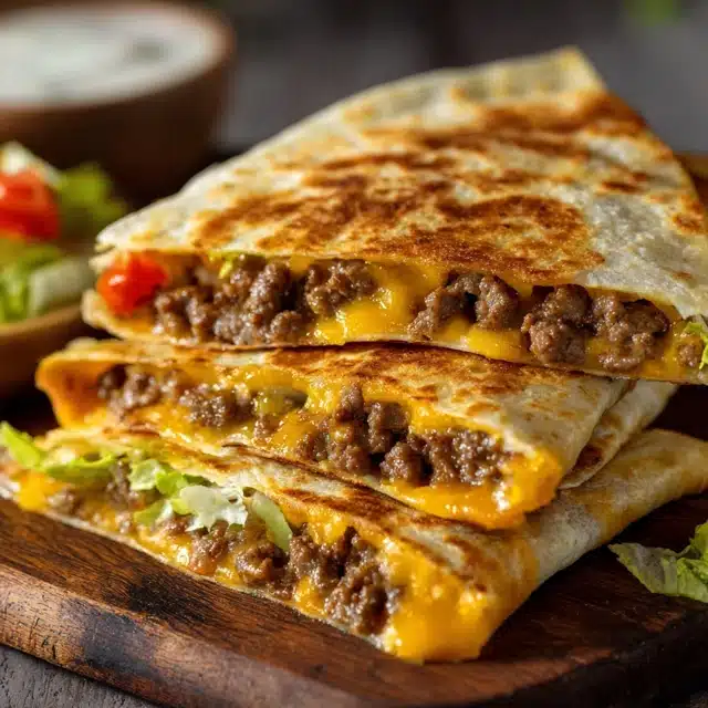 Cheeseburger Quesadilla 14 0 1 640 N 66