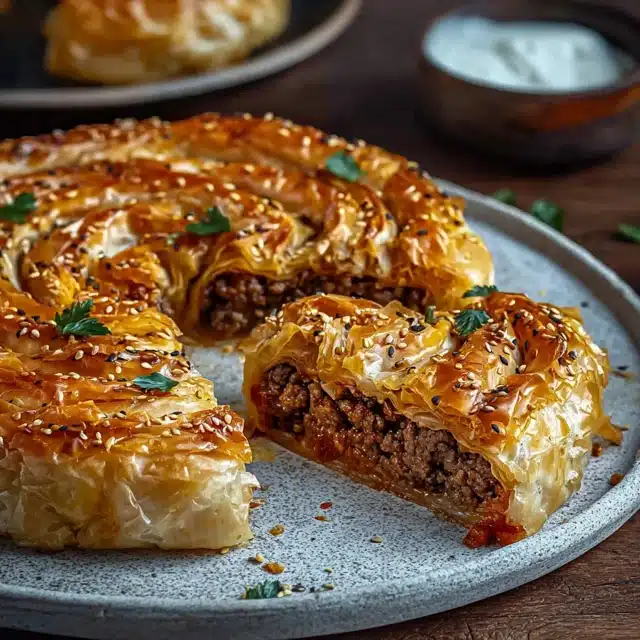 The Best Turkish Spiral Borek with Spiced Ground Beef Ever! 15 0 2 640 N 40