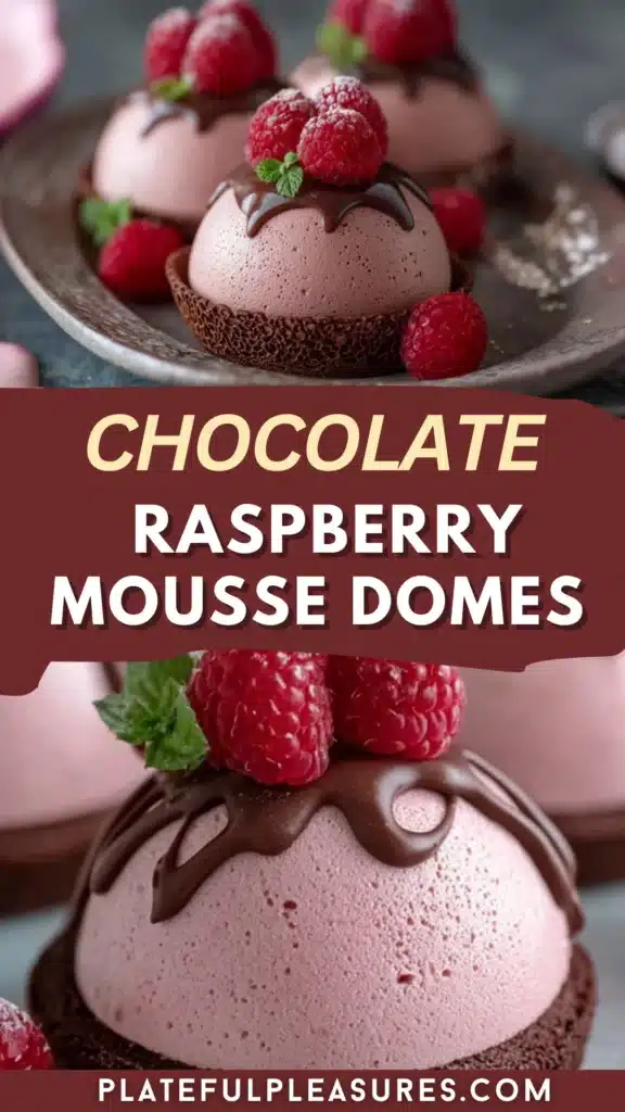 Chocolate Raspberry Mousse Domes 11 1 6