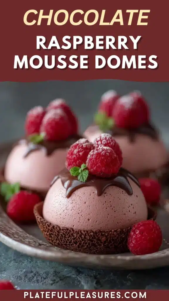 Chocolate Raspberry Mousse Domes 16 2 6