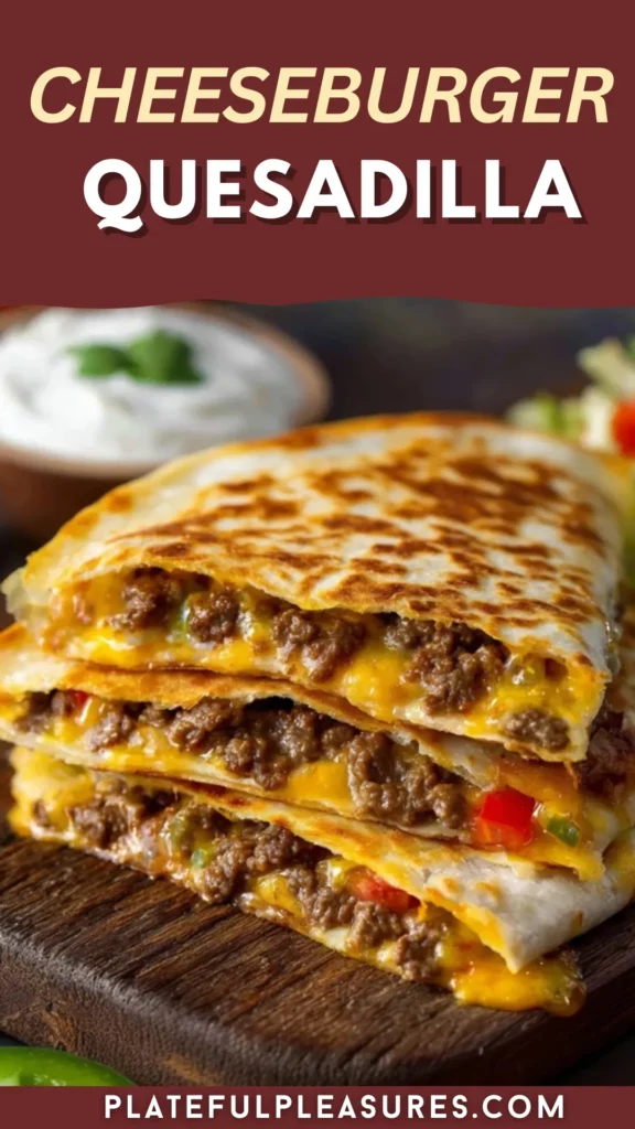 Cheeseburger Quesadilla 16 6 7
