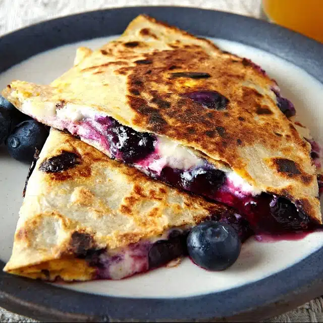 Blueberry Breakfast QuesadillaA Fun, Wholesome Twist on Breakfast That Feels Like a Treat 14 0 0 640 N 24