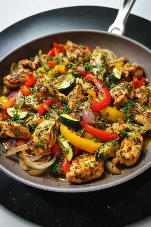 Mediterranean Chicken Stir Fry Recipe 17 0 0 640 N 4
