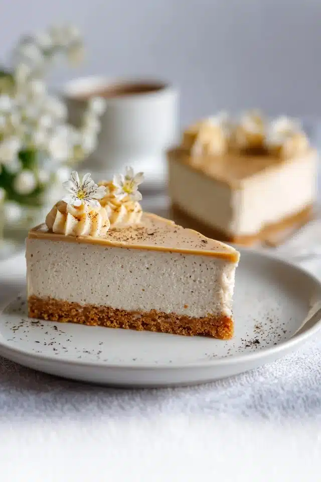 No-Bake Earl Grey Mousse Cheesecake 9 0 0 640 N 46
