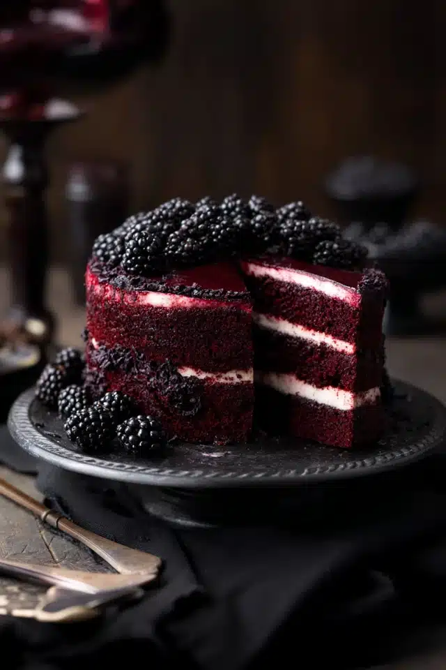 Blackberry Velvet Cake Recipe – Easy Lush Blackberry Frosting Steps 10 0 1 640 N 8