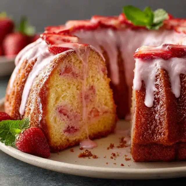 Strawberry Milkshake Pound Cake Recipe: A Sweet Delight 14 0 3 640 N 28