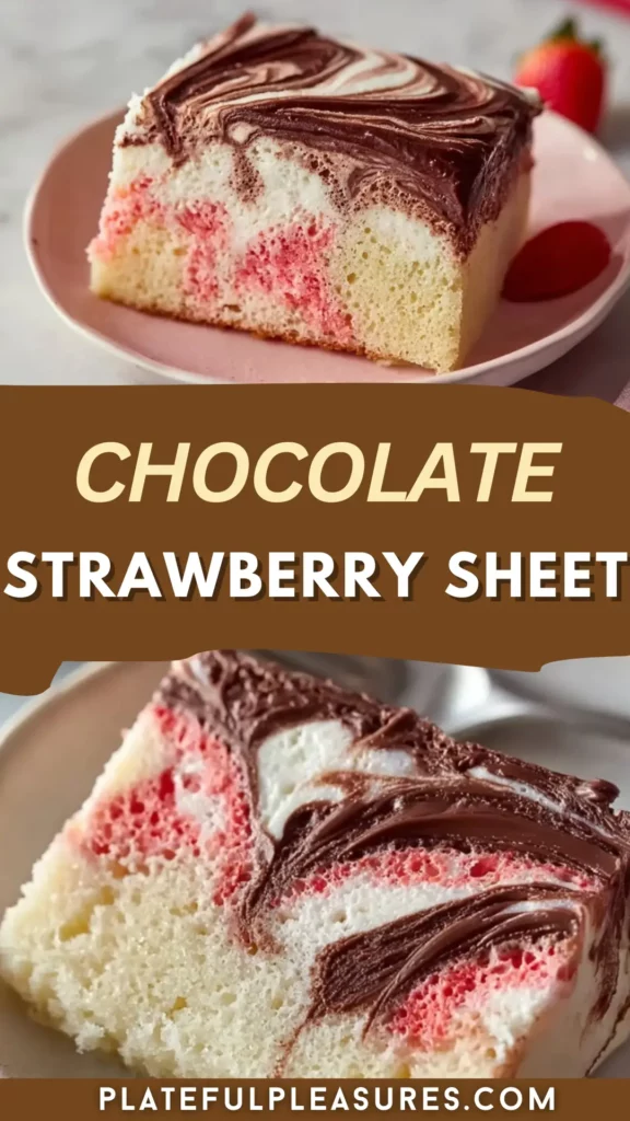 Perfect Vanilla-Chocolate-Strawberry Sheet Cake 11 1 26