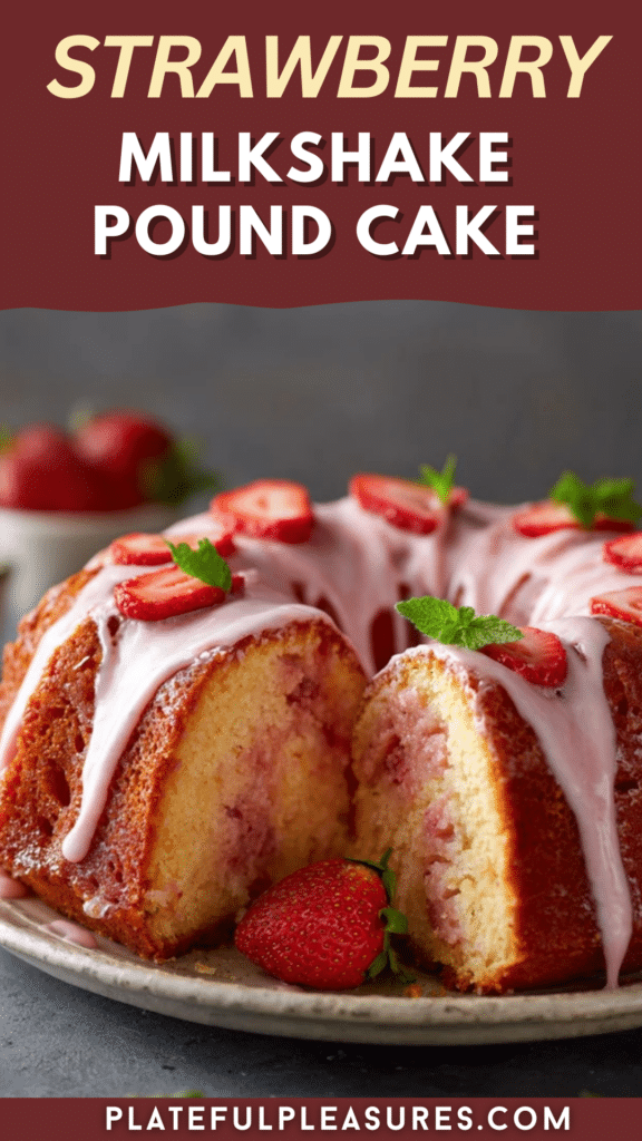 Strawberry Milkshake Pound Cake Recipe: A Sweet Delight 16 10 5
