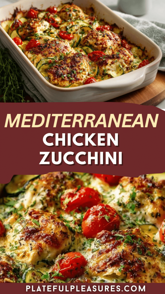 A Mediterranean Favorite with a Healthy Twist: Mediterranean Chicken Zucchini Bake 11 3