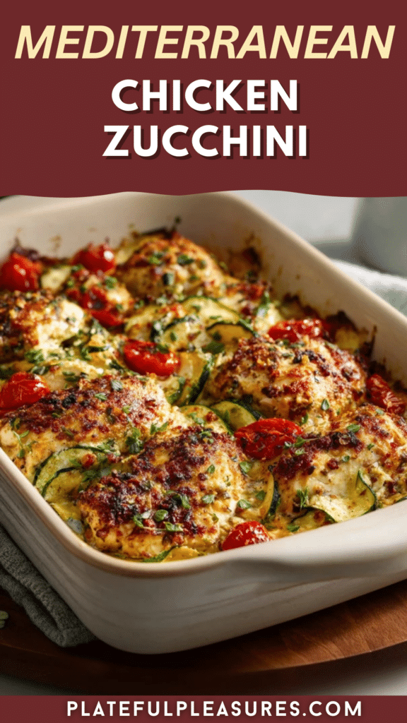 A Mediterranean Favorite with a Healthy Twist: Mediterranean Chicken Zucchini Bake 16 4