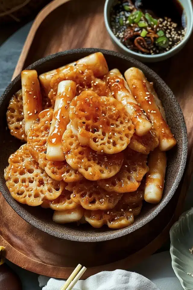 Sweet Soy Butter Korean Rice Cakes 13 44 40