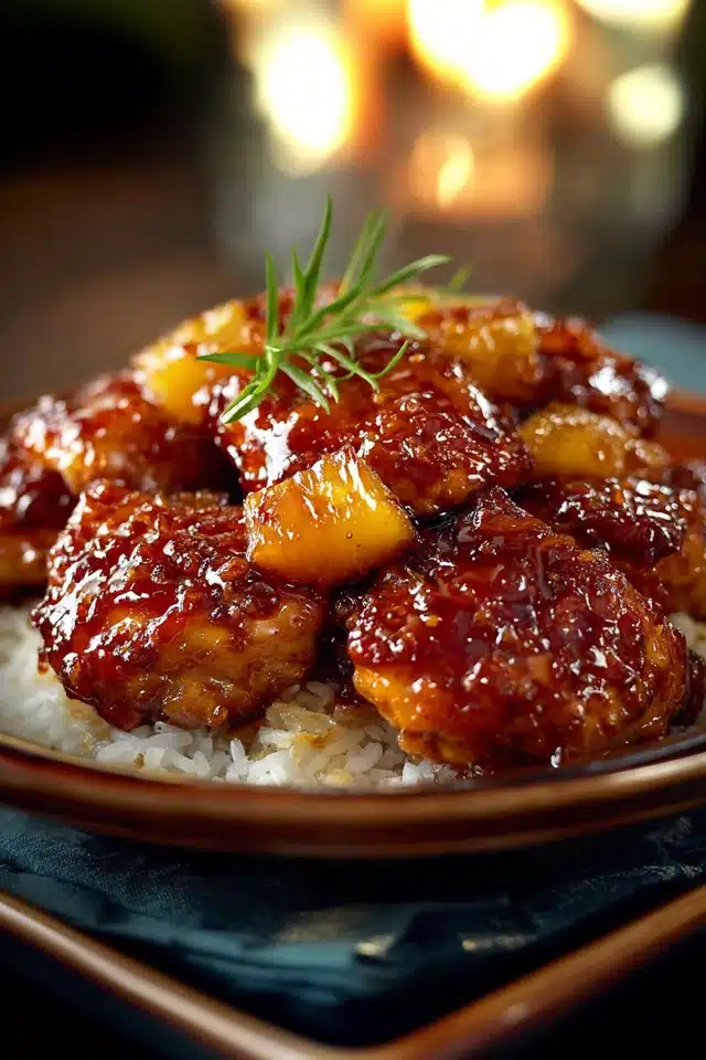 Brown Sugar Pineapple Chicken 8 55 13