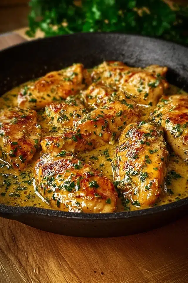 Texas Roadhouse-Style Garlic Butter Chicken Skillet 8 55 16