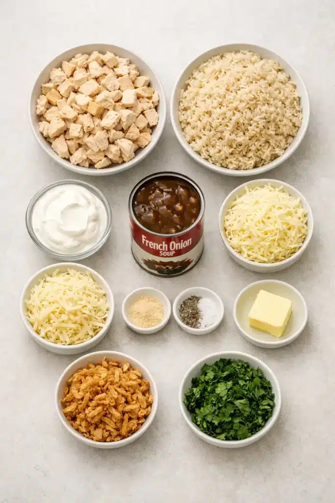 French Onion Chicken Rice Bake 10 66 12