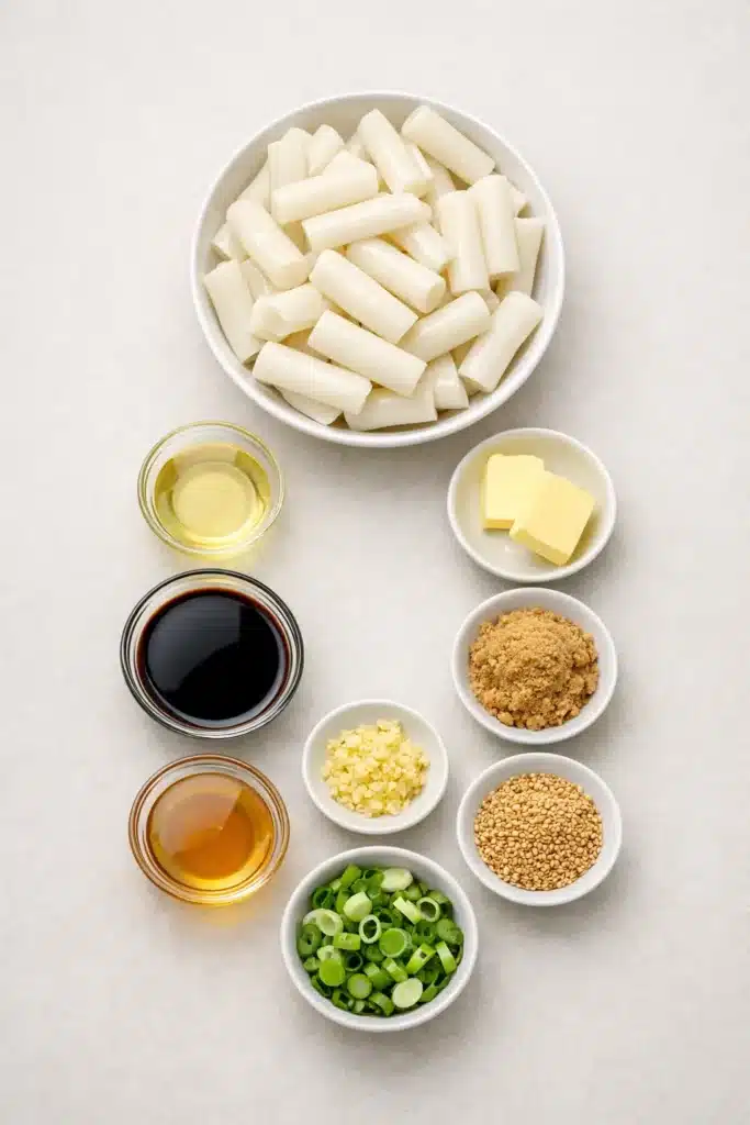 Sweet Soy Butter Korean Rice Cakes 10 66 40