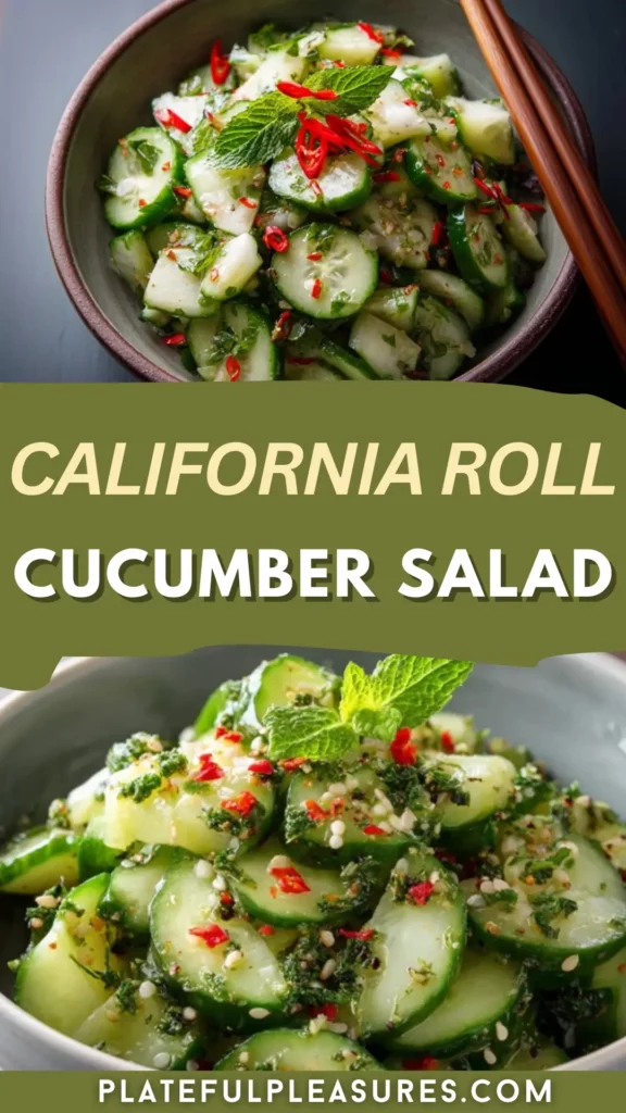 Easy California Roll Cucumber Salad 11 1