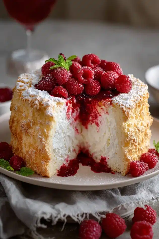 Raspberry Angel Food Cake 13 44 7