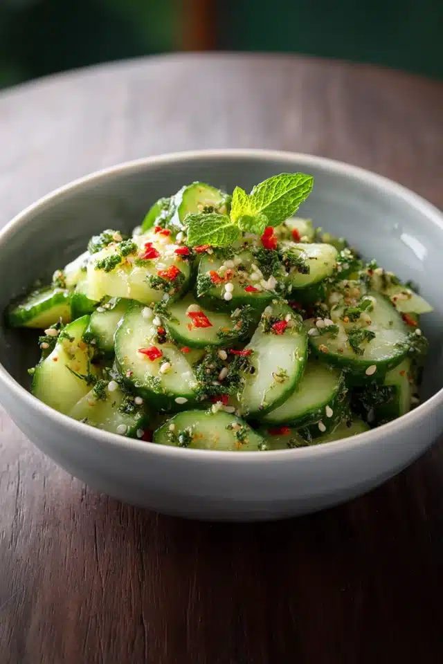 Easy California Roll Cucumber Salad 8 55