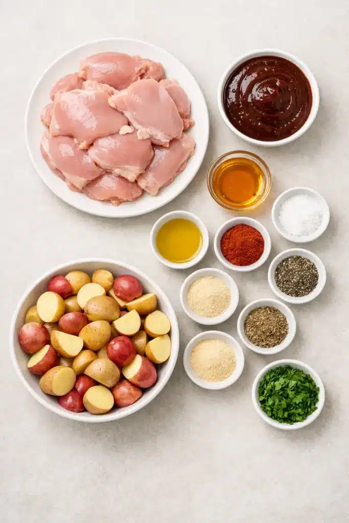 Honey BBQ Chicken with Garlic Potatoes 10 66 4